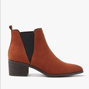 Forever 21 Faux Suede Chelsea Booties